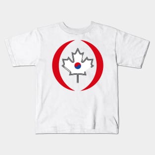 Canadian Korean Multinational Patriot Flag Kids T-Shirt